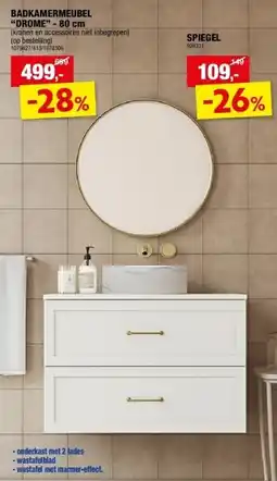 Hubo BADKAMERMEUBEL “DROME” - 80 cm aanbieding