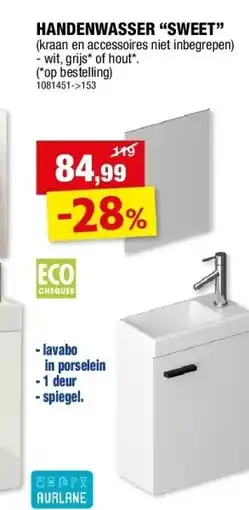 Hubo HANDENWASSER “SWEET” aanbieding