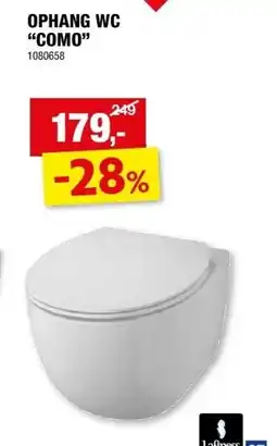 Hubo OPHANG WC “COMO” aanbieding