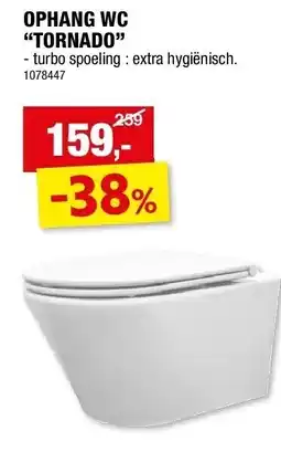 Hubo OPHANG WC “TORNADO” aanbieding