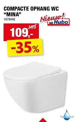 Hubo COMPACTE OPHANG WC “MINA” aanbieding
