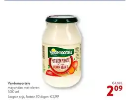Vandemoortele mayonaise met eieren 500 ml