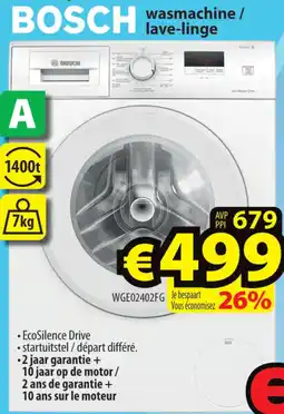 ElectroStock BOSCH wasmachine / lave-linge aanbieding