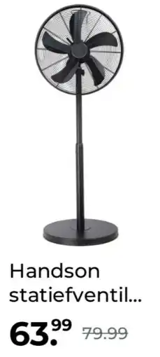 GAMMA Handson statiefventilator Siena 122 cm zwart aanbieding