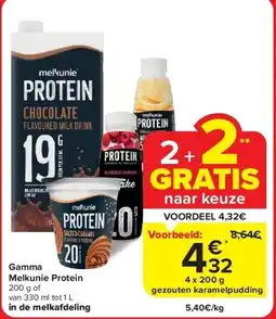 Carrefour Gamma Melkunie Protein aanbieding
