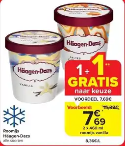 Carrefour Roomijs Häagen-Dazs aanbieding