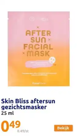 Action Skin Bliss aftersun gezichtsmasker aanbieding