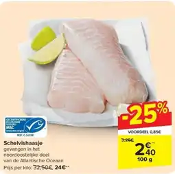 Carrefour Schelvishaasje aanbieding