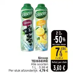 Cora Siroop TEISSEIRE aanbieding