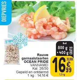 Cora Rauwe garnaalstaarten OCEAN PRIDE aanbieding