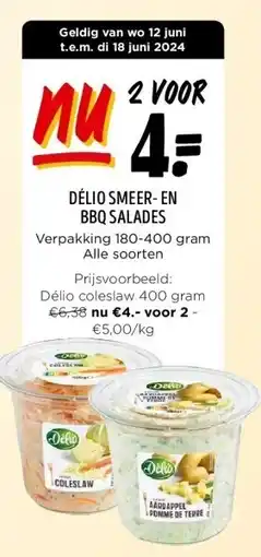 Jumbo DÉLIO SMEER- EN BBQ SALADES aanbieding
