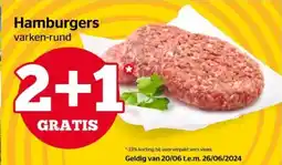 Spar Hamburgers aanbieding