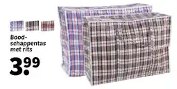 Wibra Boodschappentas met rits aanbieding