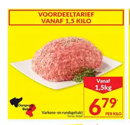 Intermarché Varkens en rundsgehakt aanbieding