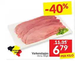 Intermarché Varkenslapjes aanbieding