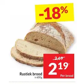 Intermarché Rustiek brood aanbieding