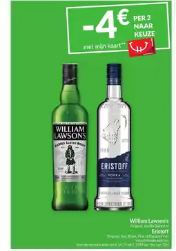 Intermarché William Lawson's of Eristoff aanbieding