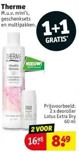 Kruidvat Therme aanbieding