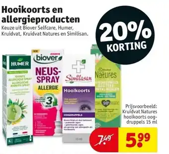 Kruidvat Hooikoorts en allergieproducten aanbieding