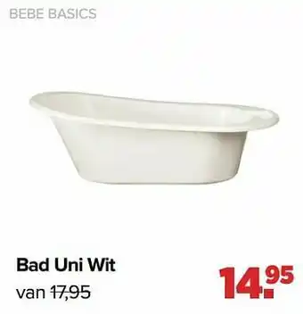 Baby-Dump Bad uni wit aanbieding