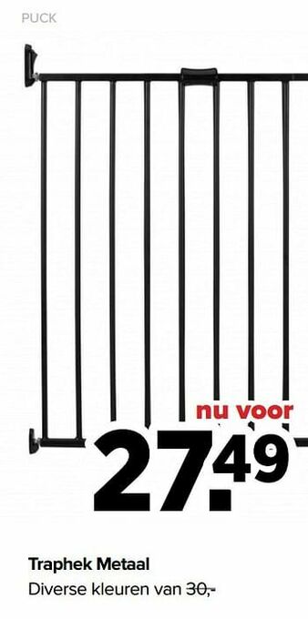 Baby-Dump Traphek metaal aanbieding