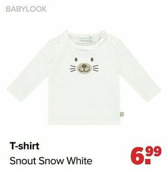Baby-Dump T-shirt snout snow white aanbieding