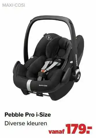 Baby-Dump Pebble pro i-size aanbieding