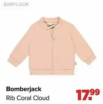 Bomberjack rib coral cloud