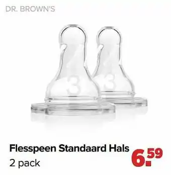 Baby-Dump Flesspeen standaard hals aanbieding