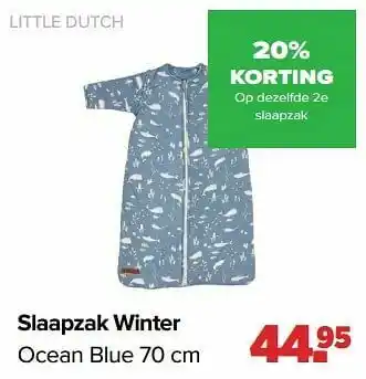 Baby-Dump Slaapzak winter ocean blue aanbieding