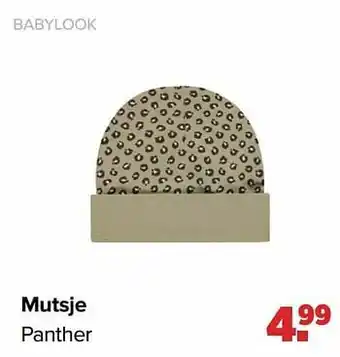 Baby-Dump Mutsje panther aanbieding