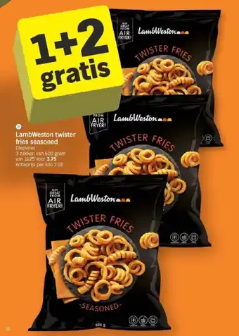 Albert Heijn LambWeston twister fries seasoned aanbieding