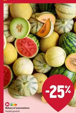 Delhaize Meloen of watermeloen aanbieding
