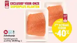 Delhaize Zalmhaasje aanbieding