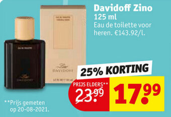 Kruidvat Davidoff Zino 125ml aanbieding