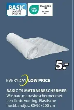 Jysk BASIC T5 MATRASBESCHERMER aanbieding
