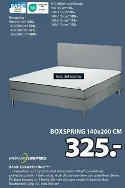 Jysk BASIC C5 BOXSPRING aanbieding
