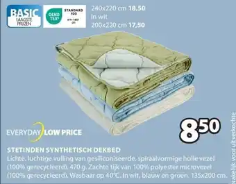 Jysk STETINDEN SYNTHETISCH DEKBED aanbieding