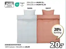 Jysk DEKBEDOVERTREK aanbieding
