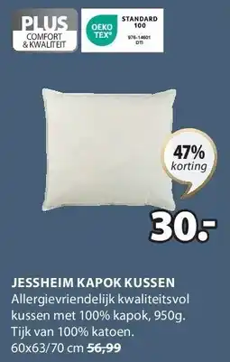 Jysk JESSHEIM KAPOK KUSSEN aanbieding