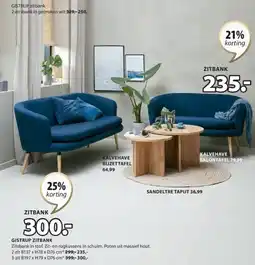 Jysk GISTRUP ZITBANK aanbieding