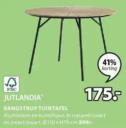 Jysk RANGSTRUP TUINTAFEL aanbieding
