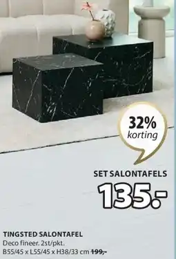 Jysk TINGSTED SALONTAFEL aanbieding
