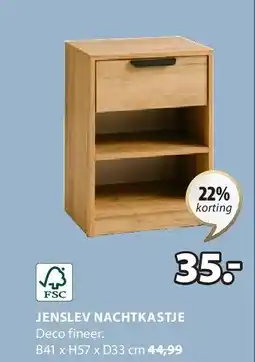 Jysk JENSLEV NACHTKASTJE aanbieding