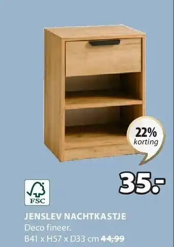 Jysk JENSLEV NACHTKASTJE aanbieding