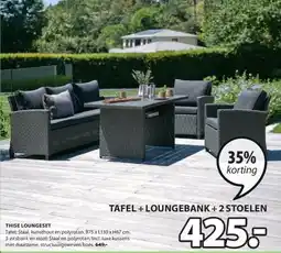 Jysk THISE LOUNGESET aanbieding