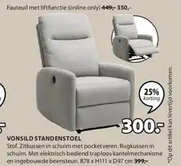 Jysk VONSILD STANDENSTOEL aanbieding