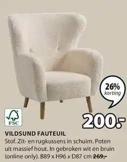 Jysk VILDSUND FAUTEUIL aanbieding
