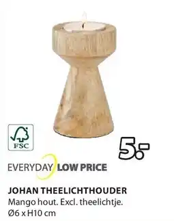 Jysk JOHAN THEELICHTHOUDER aanbieding