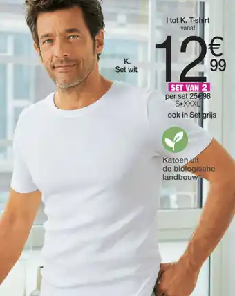 Damart Set van 2, Ronde Hals, Korte mouwen aanbieding